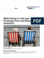 Well Being in Old Age