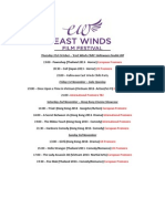 East Winds Film Festival Schedule