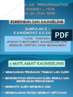 B&K BAB 1 Soalan 5 Matlamat Kaunseling & Contoh Munasabah