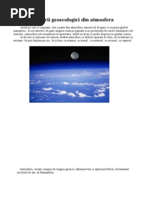 Factorii Geoecologici Din Atmosfera