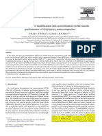 Effect of Clay Surface Modification and Concentration on the Tensile Performance of Clay Epoxy Nanocomposites