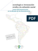 Ciencia, tecnología e innovación para la cohesión social de iberoamérica