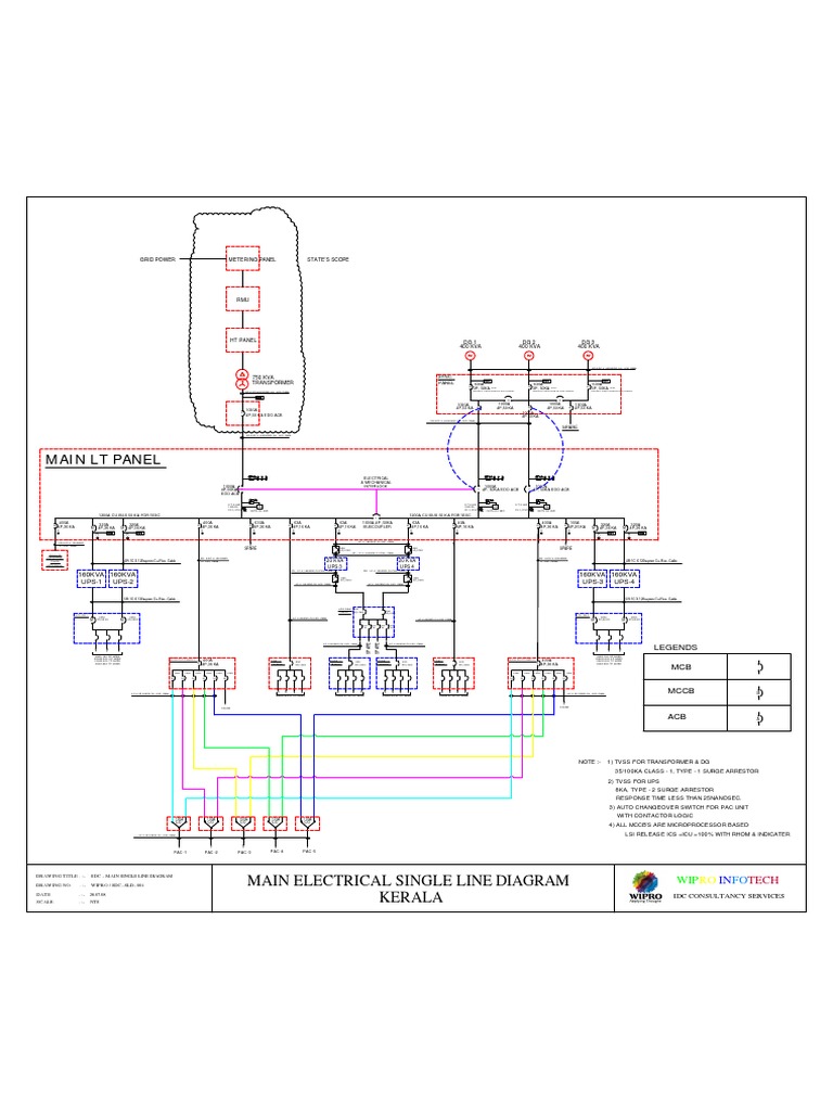 -Single Line Diagram | Electrical Components | Digital Electronics