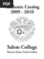 Download Salem College Undergraduate Academic Catalog 2009-10 by Salem College SN18758372 doc pdf