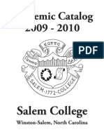 Salem College Undergraduate Academic Catalog 2009-10