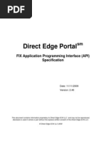 Direct Edge FIX API Nov 2009