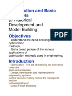 Introduction to Optimization Concepts and Model Building