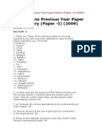 IAS Mains Previous Year Paper History 1
