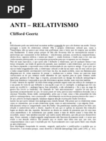 Anti Anti Relativismo