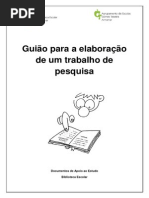 Guião para a elaboração de um trabalho de pesquisa