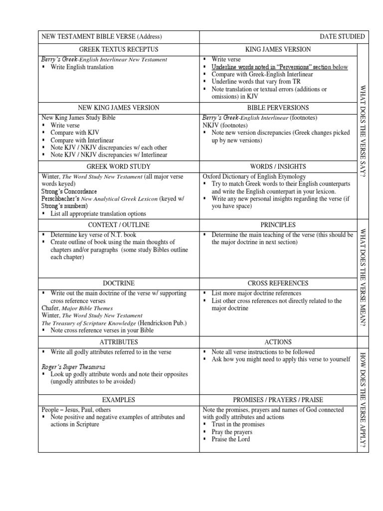 Inductive Bible Study | PDF | Chapters And Verses Of The Bible | King ...