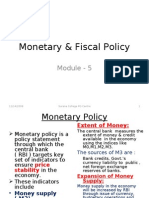 Business Environment-Monetary & Fiscal Policy