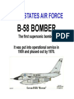 B 58 Supersonic Bomber