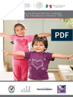 Manual para La Aplicación de La Prueba Evaluación Del Desarrollo Infantil