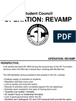 Appendix A - Operation Revamp