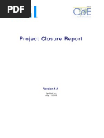 Download project closure report template by PMI South Florida Chapter SN18764266 doc pdf