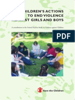 CHILDREN’S ACTIONS
TO END VIOLENCE
AGAINST GIRLS AND BOYS