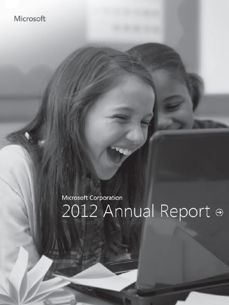 Microsoft Annual Report 2012 PDF Microsoft Xbox 360