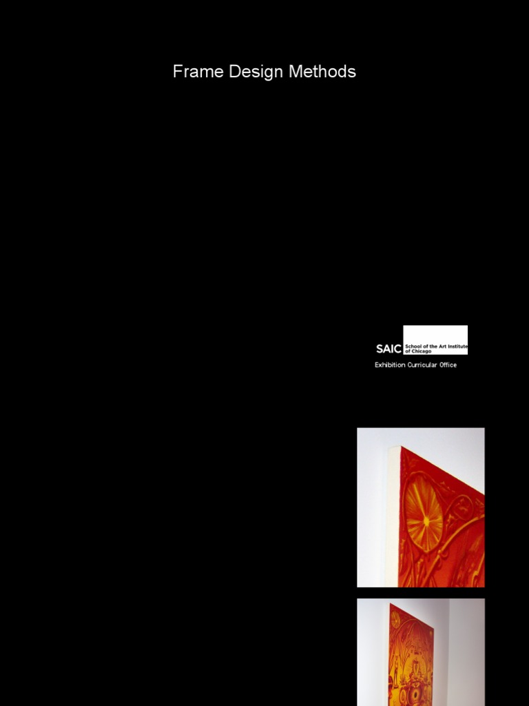 Frame Design Methods Quicktime and A Tiff Are Needed To See This