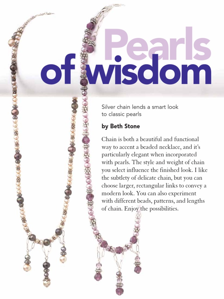 Pearls of Wisdom PDF Necklace Bead