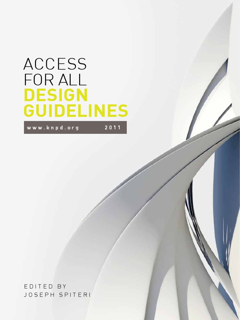 Access for All Design Guidelines 2011 | PDF | Accessibility | Door