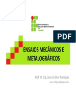 Aulas Ensaios Mecânicos (Modo de Compatibilidade)