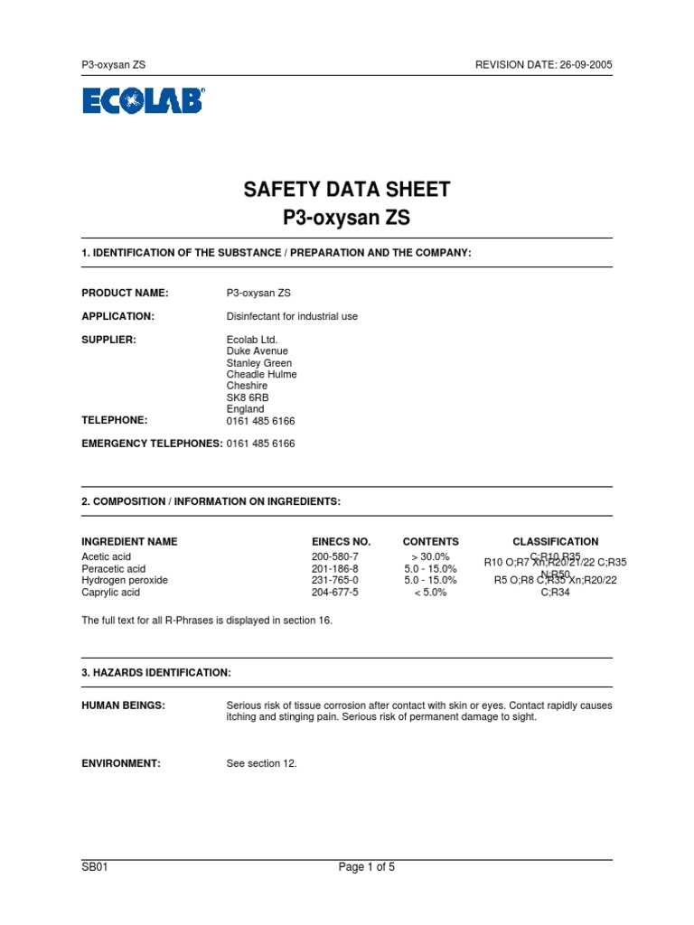 Liquid Laundry Detergent PDF Dangerous Goods Safety
