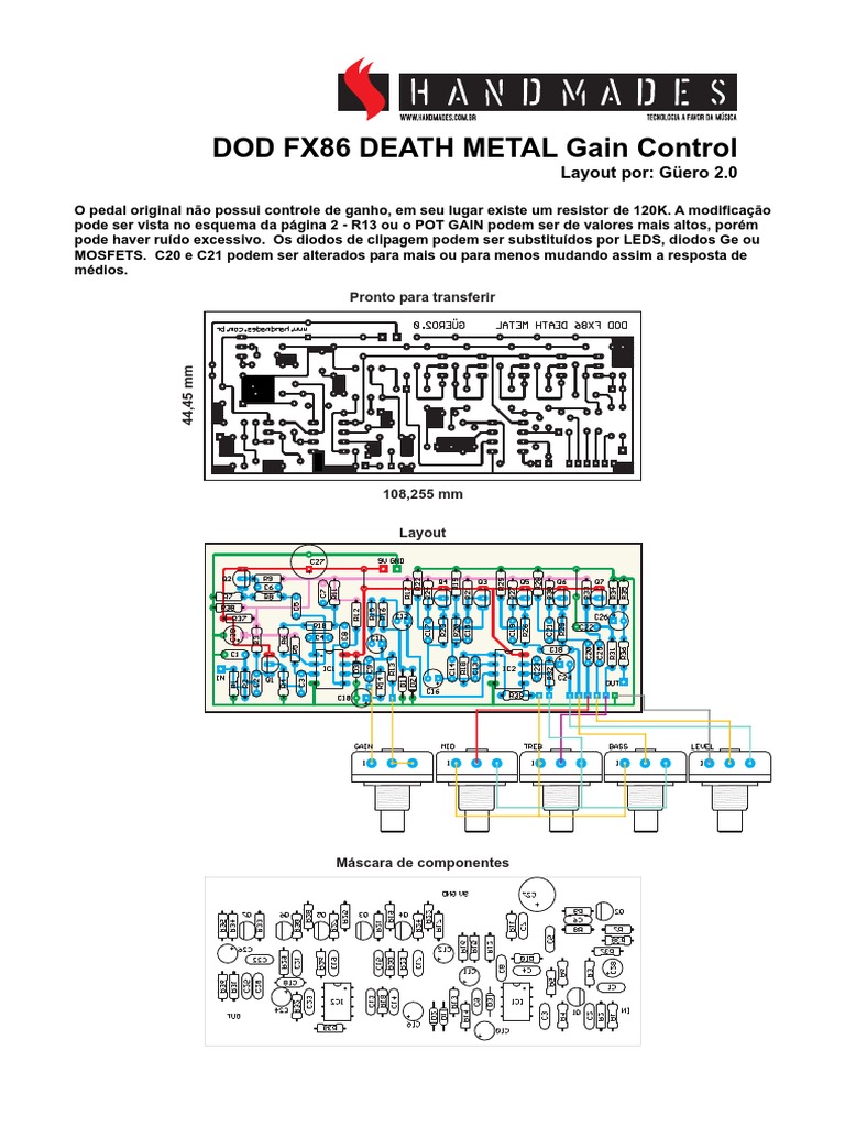 Distortion - DOD FX86 Death Metal - Layout Güero | PDF