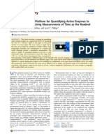 Point-of-Care Assay Platform For Quantifying Active Enzymes To Femtomolar Levels Using Measurements of Time As The Readout