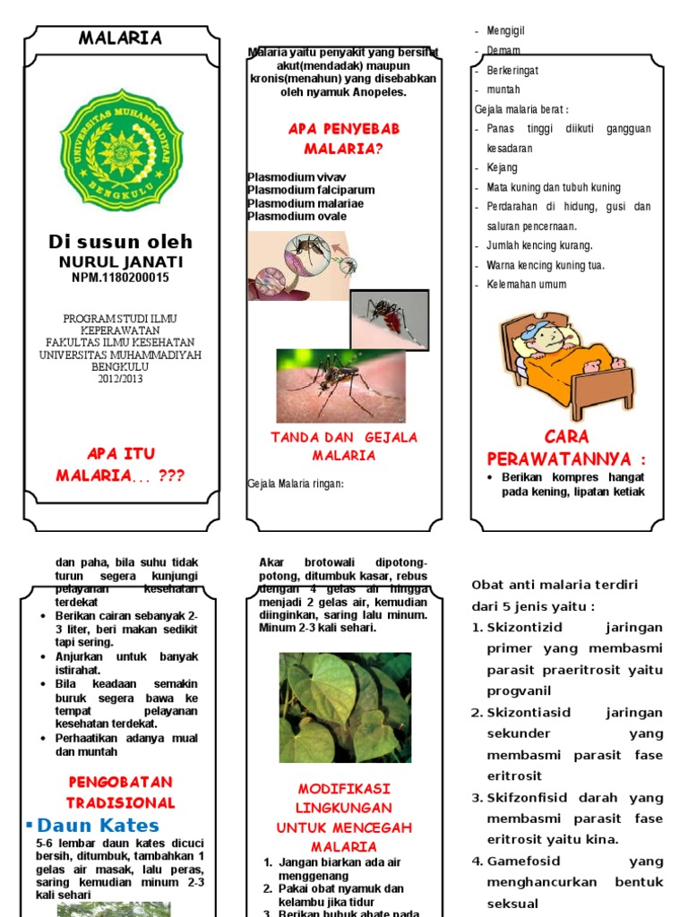 Leaflet Malaria