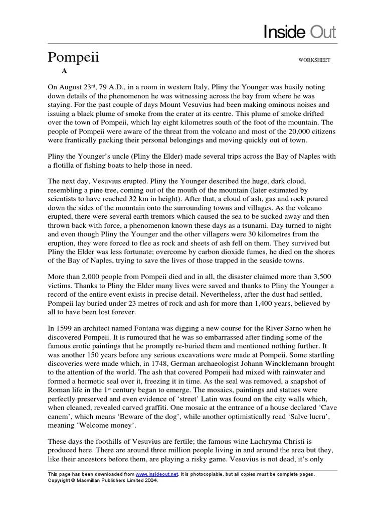 Worksheets Pompeii Worksheet io0161 pompeii mount vesuvius
