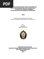 Download IDENTIFIKASI KARAKTERISTIK SOSIAL EKONOMI DANBUDAYA MASYARAKAT NELAYAN SUNGAI LIMAUDI KABUPATEN PADANG PARIAMANDALAM PENYEDIAAN PERUMAHAN PERMUKIMAN by seftama SN187667015 doc pdf
