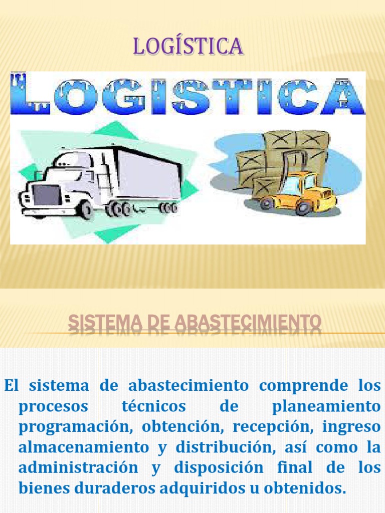 Area de Logistica o Abastecimiento PDF Bienes Business