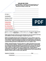 Sealed Bid Form 08-40