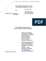 Caner vs Autry et al. Brief in Support of Motion to Dismiss, Or, in the Alternative, for Summary Judgment