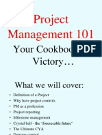 Project Management 101 Your Cookbook For Success