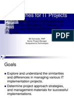 Project Management Approaches For IT Projects