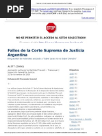 Fallo Comunidad Homosexual Argentina