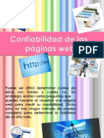 Confiabilidad de las páginas web