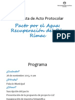 Propuesta de Acto Protocolar Recuperacion Del Rimac