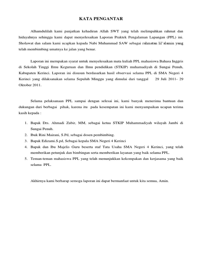 Contoh Format Obserpasi Sekolah Docx