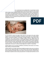 The Importance of Sleep for Normal Function and Survival