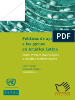 Libro Politicas de Apoyo a Las Pymes en America Latina