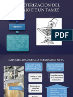 Caracterización del trabajo de tamizado