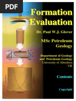 Formation Evaluation MSc Course Notes Paul Glover