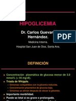 HIPOGLICEMIA. Dr. Guevara