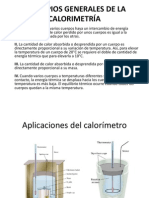 Principios Generales de La Calorimetría