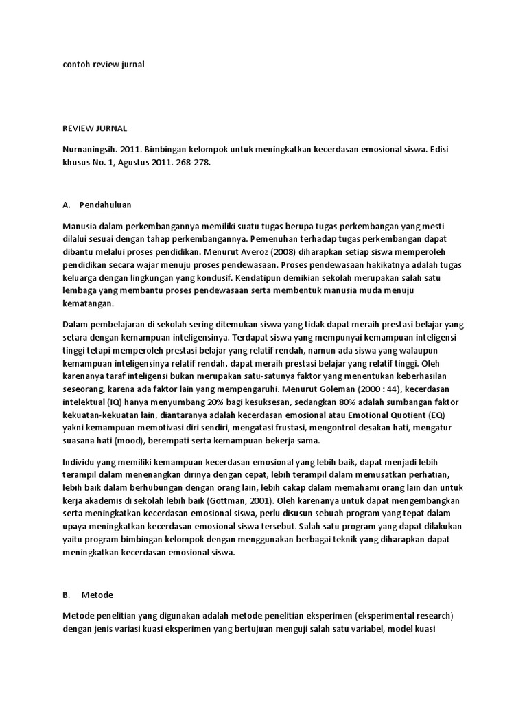 Contoh Review Jurnal