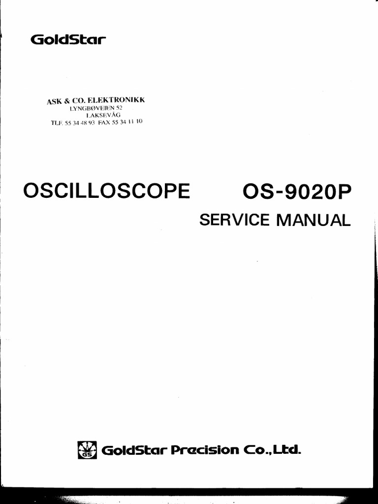 OS 9020pservice | PDF | Amplitude | Amplifier
