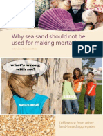 Why Sea Sand Should Not Be Used For